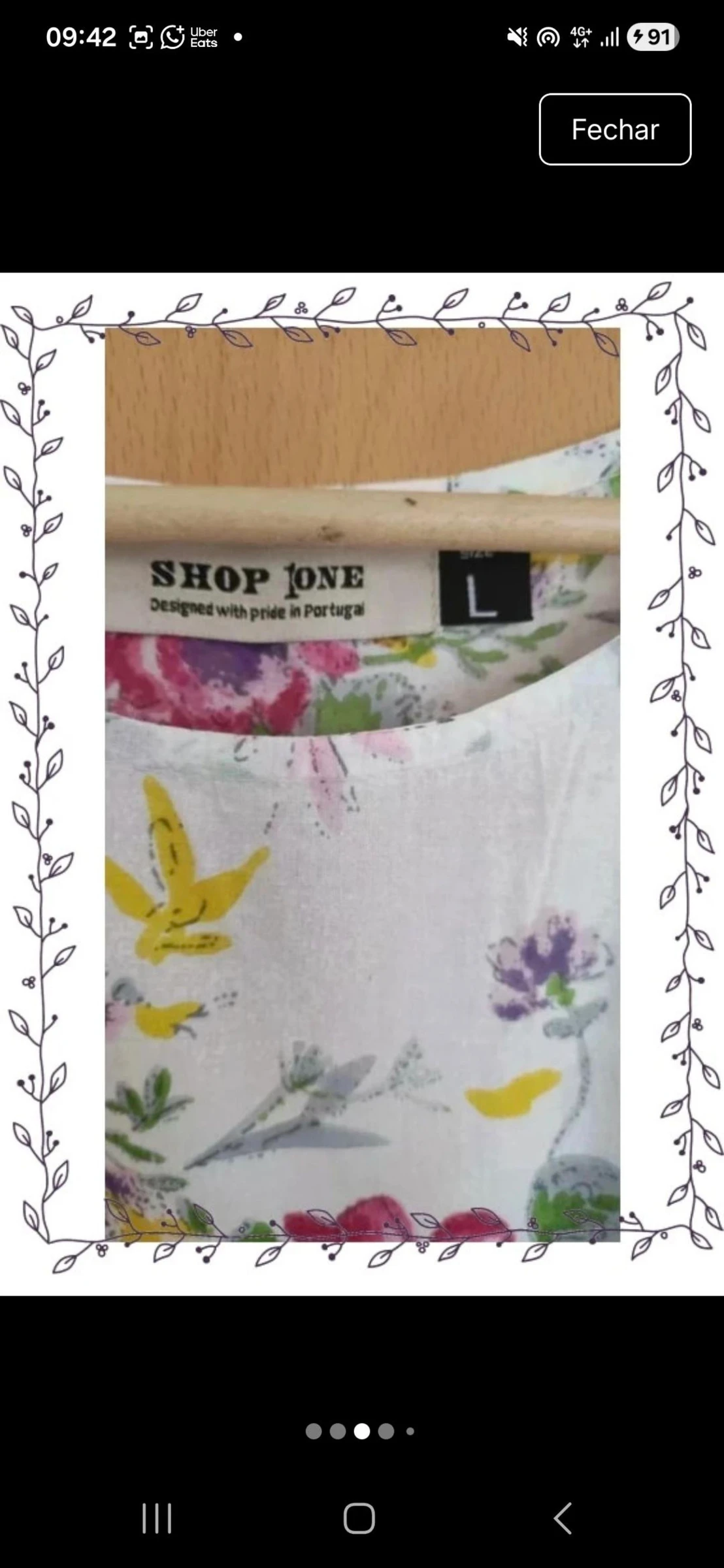 Bloemenprint jurk ShopOne Maat L – photo 2